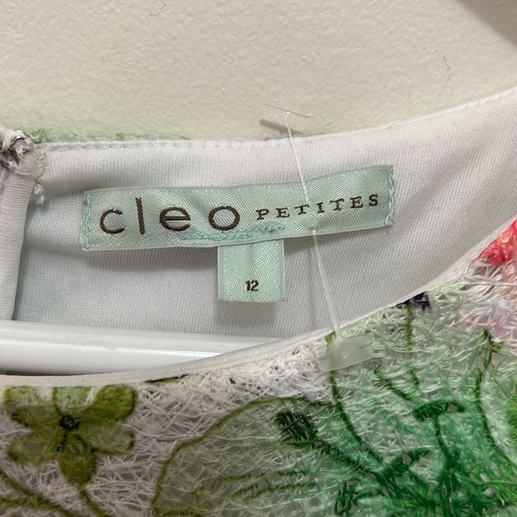 Cleo Unique Floral Sheath Dress Size 12 - Picture 3 of 16